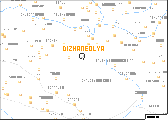map of Dīzhān-e ‘Olyā