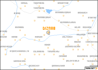 map of Dīznāb