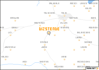 map of Dižstende