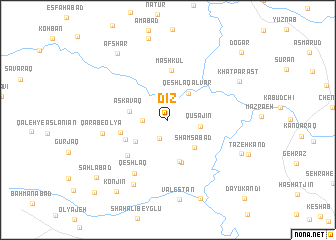 map of Dīz