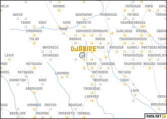 map of Djabiré