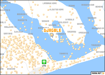 map of Djagblé