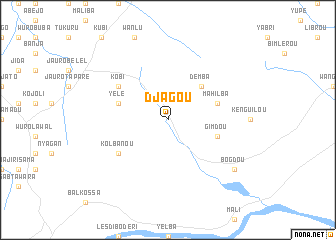 map of Djagou