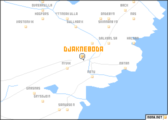 map of Djäkneboda