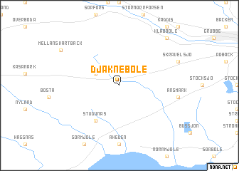 map of Djäkneböle