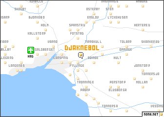 map of Djäknebol