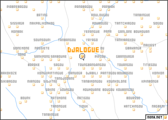 map of Djalogué