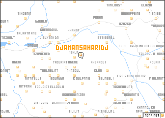 map of Djama-n- Saharidj