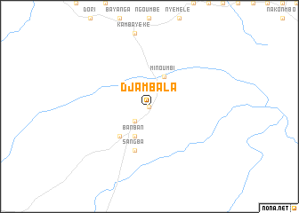 map of Djambala