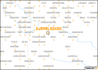 map of Djambloukou