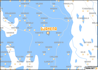 map of Djaména