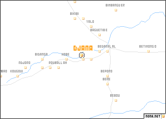 map of Djana