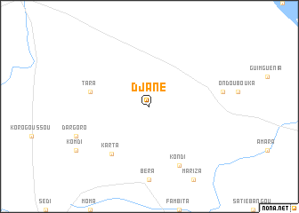 map of Djané