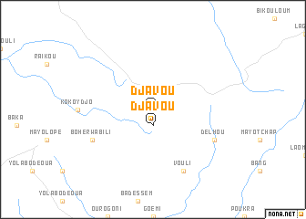 map of Djavou