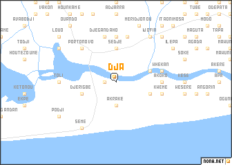 map of Dja