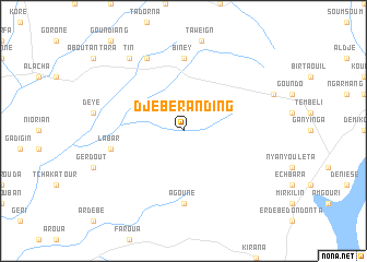 map of Djébéranding