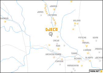 map of Dʼjeca