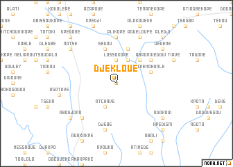 map of Djékloué