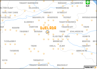 map of Djelada