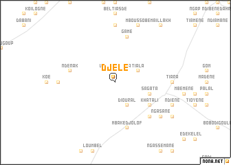 map of Djélé