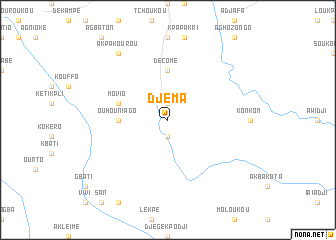 map of Djema