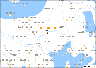 map of Djéména