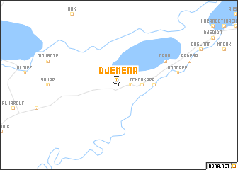 map of Djéména