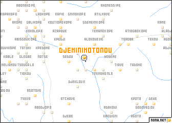 map of Djéminimotonou