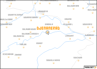 map of Djenane Rad