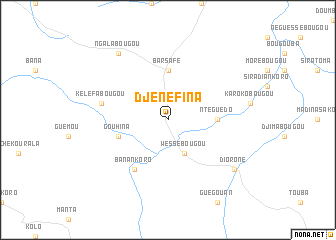 map of Djénéfina