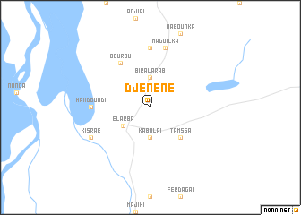 map of Djénéné