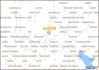 map of Djénia