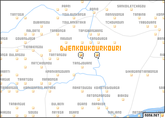 map of Djenkoukouri