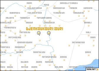 map of Djenkoukouri