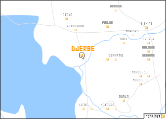 map of Djerbé