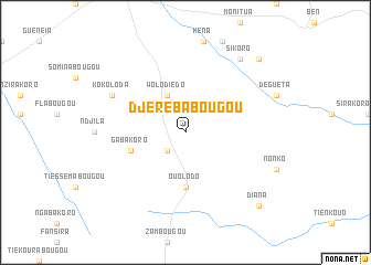 map of Djerebabougou