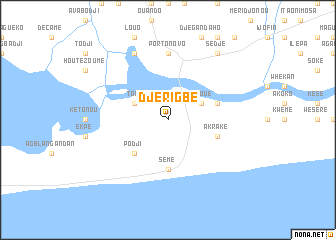 map of Djérigbé