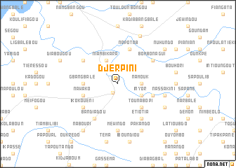 map of Djerpini