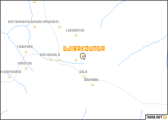 map of Djibakounda