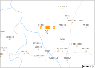 map of Djibala