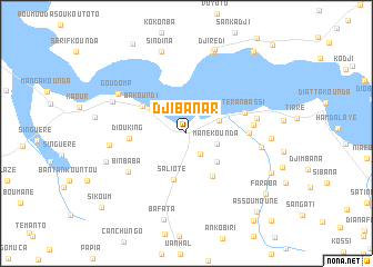 map of Djibanar