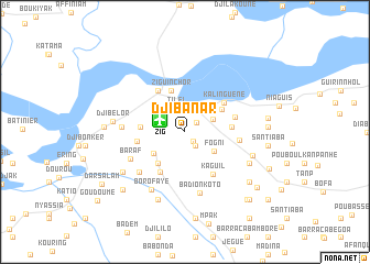 map of Djibanar