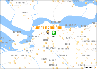 map of Djibélor Baïnouk