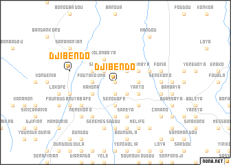 map of Djibendo