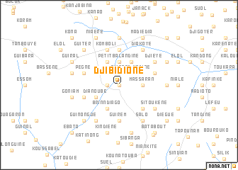 map of Djibidione