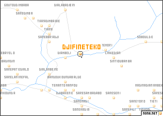 map of Djifine Téko