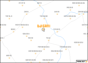 map of Djigani