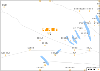 map of Djigaré