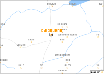 map of Djigouéna