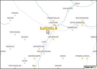 map of Djiguéla